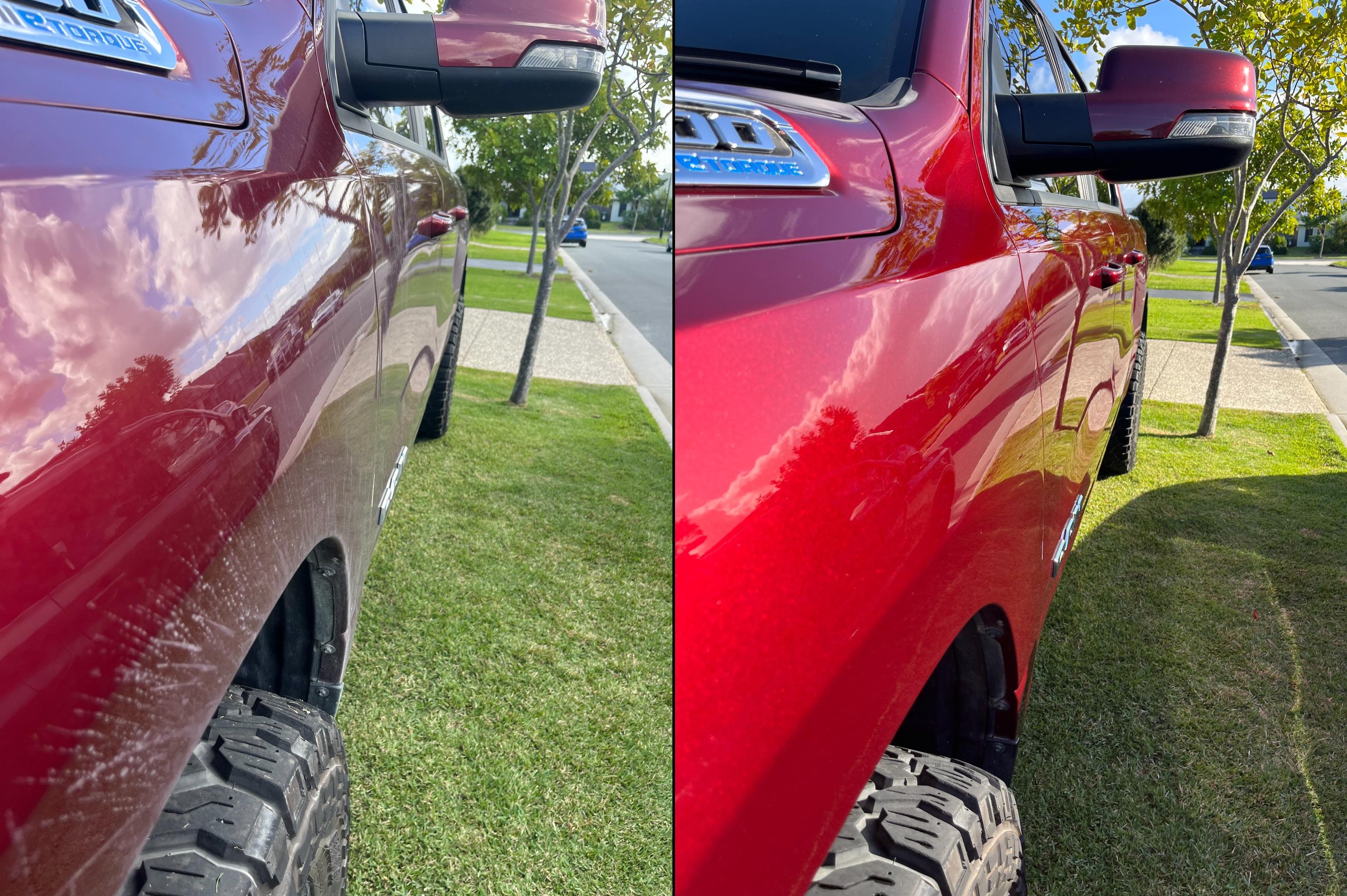 Red RAM before and after detailing result